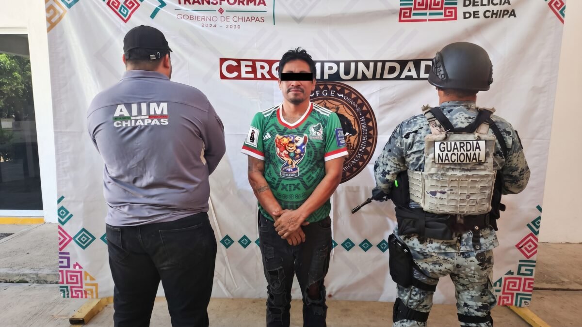 Detienen en Palenque a salvadoreño por presunta violencia familiar contra hondureña