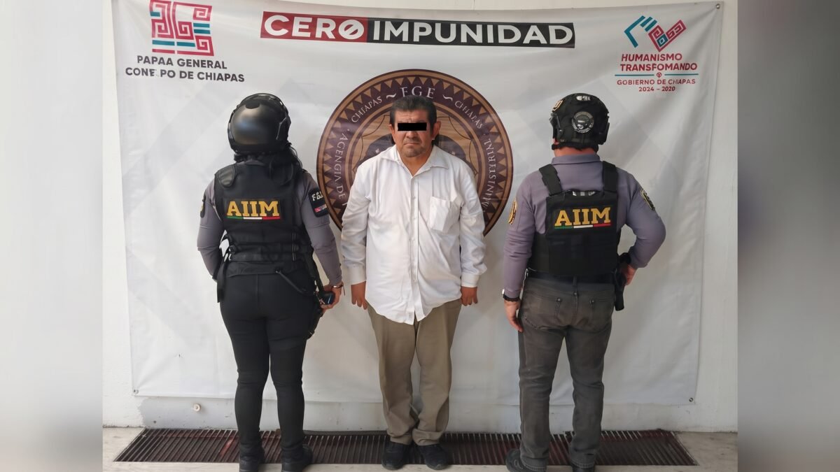 Detienen en Tapachula a Hugo N. por presunta agresión contra una menor
