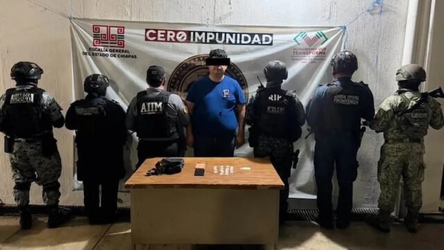 Detienen en Tapachula a presunto operador del Cártel del Pacífico