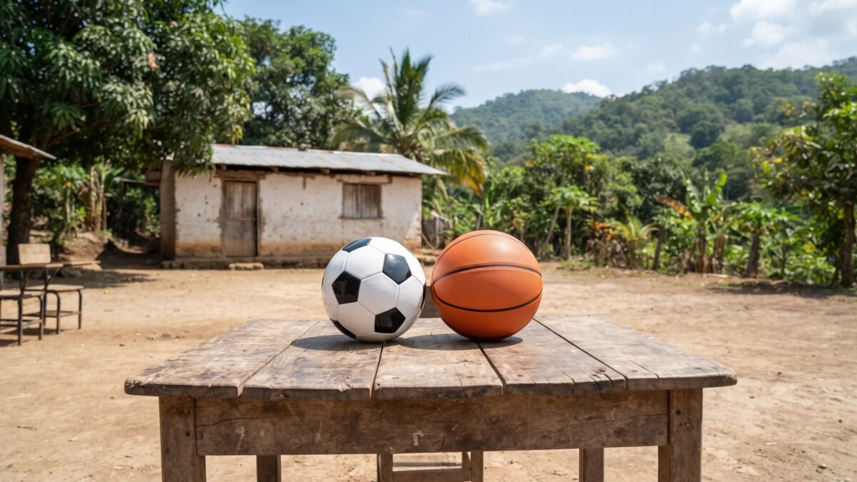 Donan balones a primaria de Los Toros para impulsar deporte rural en Tapachula