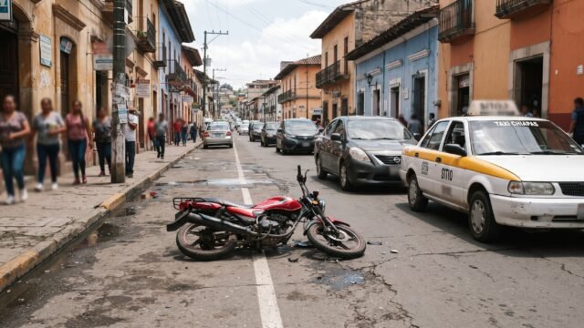 Dos motociclistas atropellados en Comitán, uno trasladado al hospital regional
