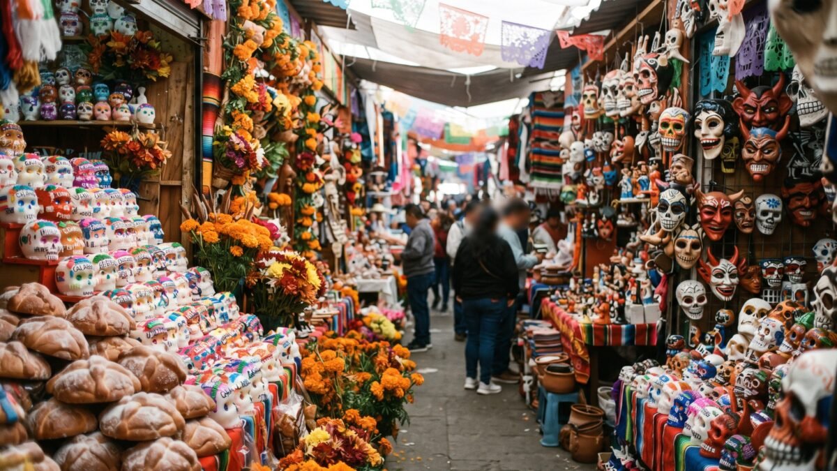 ¡Dulces, flores y calaveras!: mercados de Tuxtla se visten de Día de Muertos