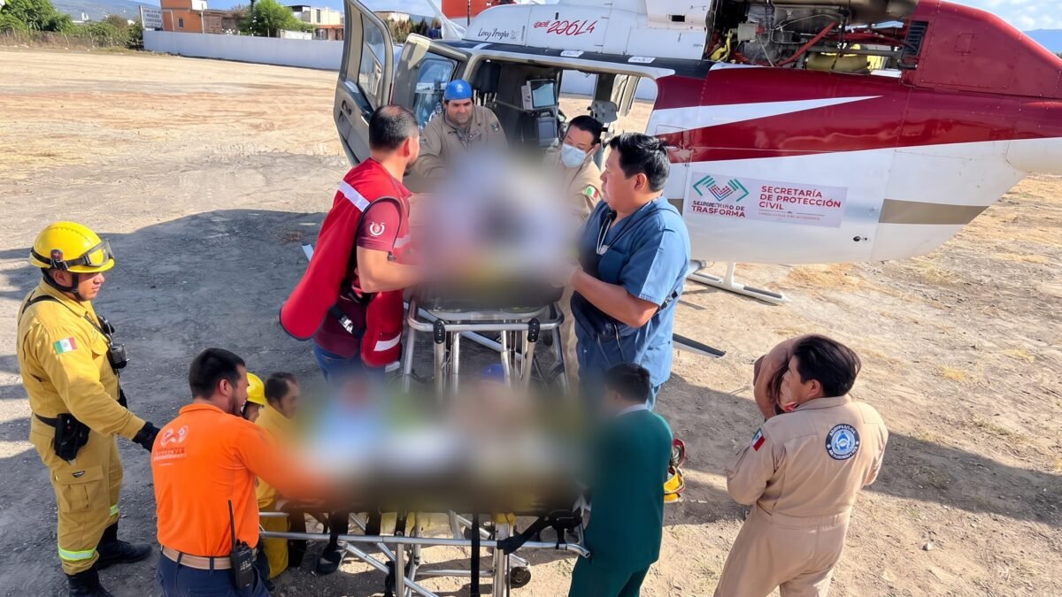 En helicóptero y contra el tiempo: trasladan a joven de 21 años de Ocosingo a San Cristóbal
