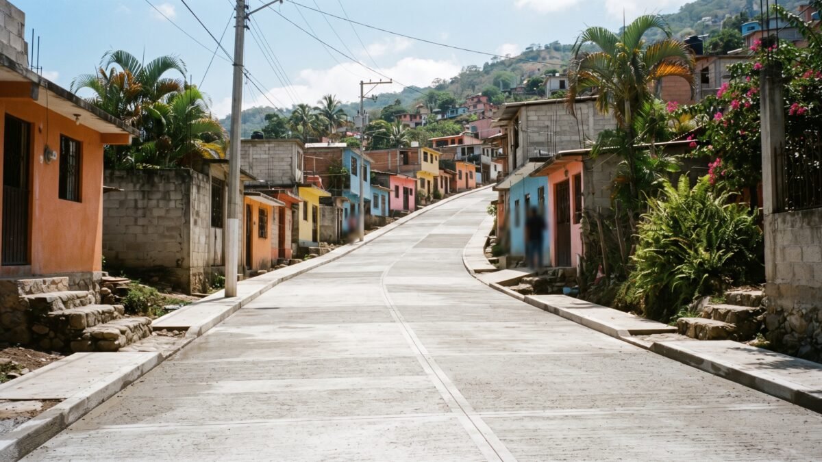 Entregan pavimentación de 1,284 metros en barrio Los Guayacanes de Cintalapa
