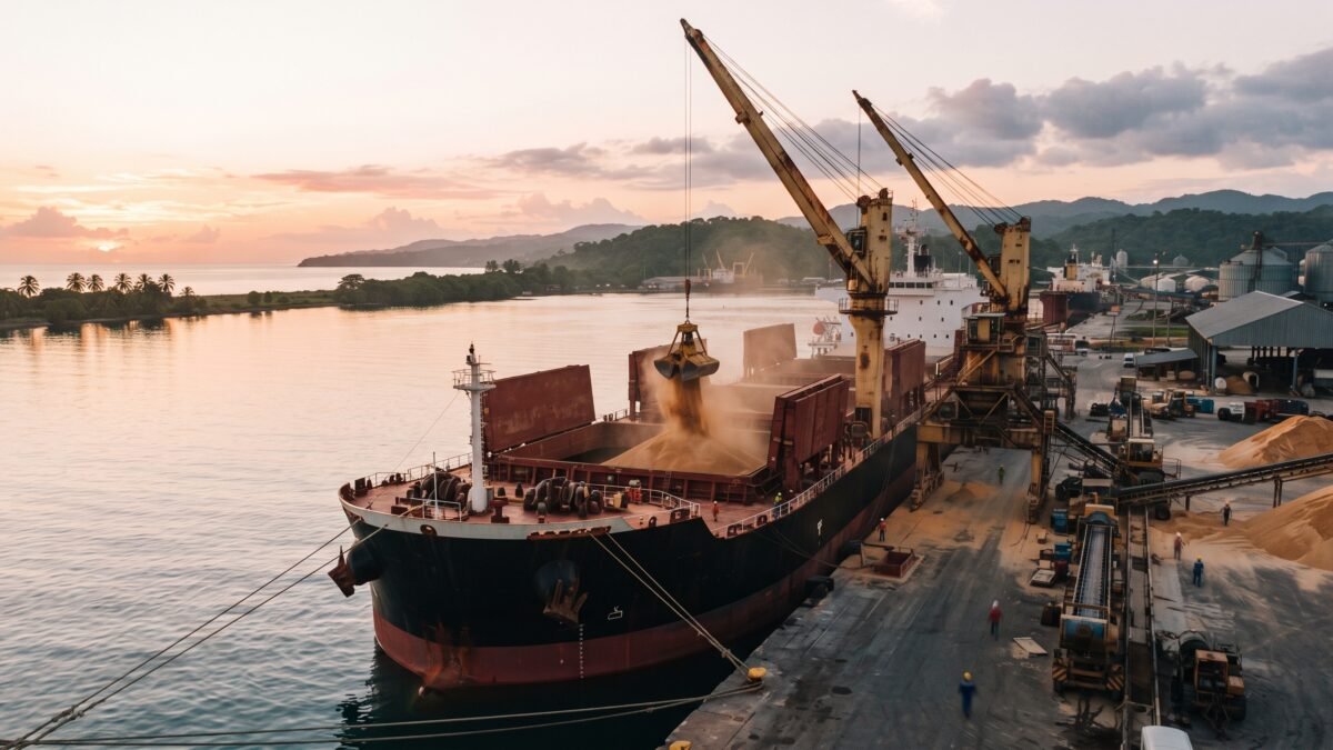 Envían 12 mil toneladas de azúcar chiapaneca a Estados Unidos desde Puerto Chiapas