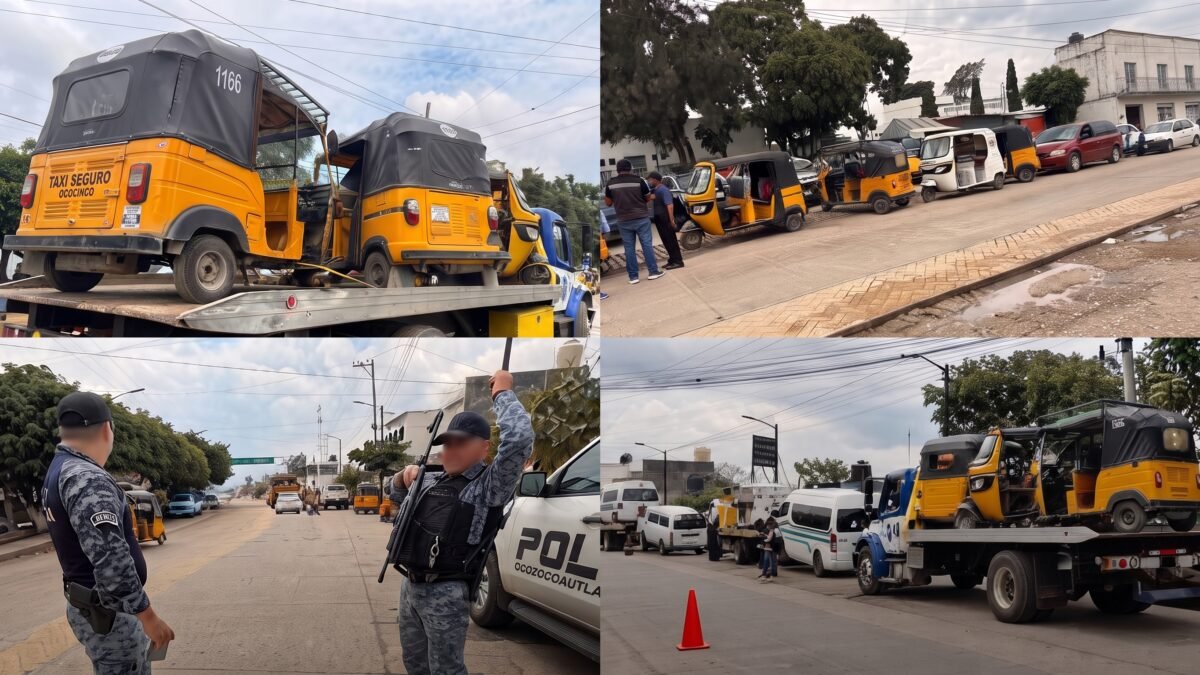 Envían siete unidades de transporte al corralón por irregularidades en Ocozocoautla