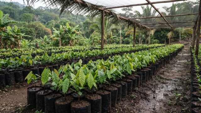 Establecen jardín clonal de cacao de alto rendimiento en Tapachula