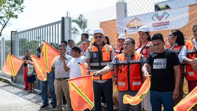 Fabián Barrios inicia ampliación de red eléctrica en San Jerónimo de Unión Juárez