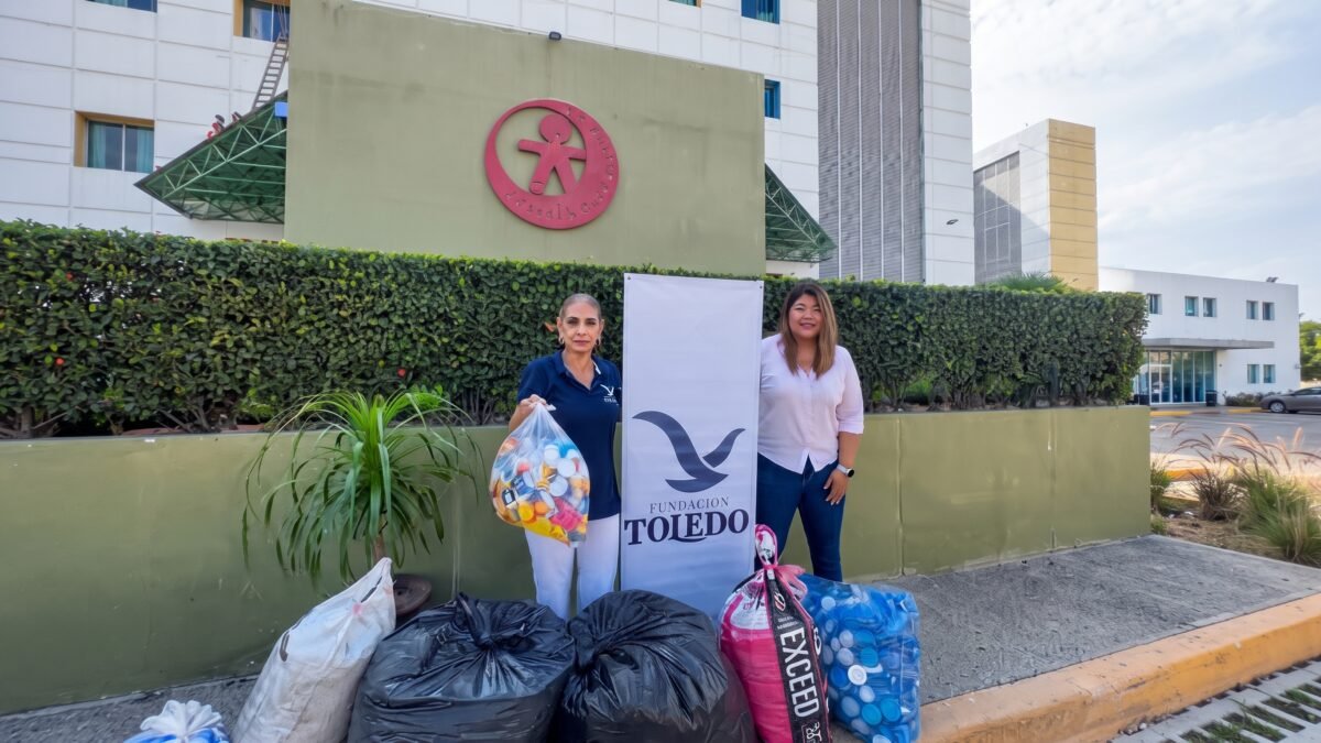 Fundación Toledo entrega tapitas para niños con cáncer en hospital de Tuxtla