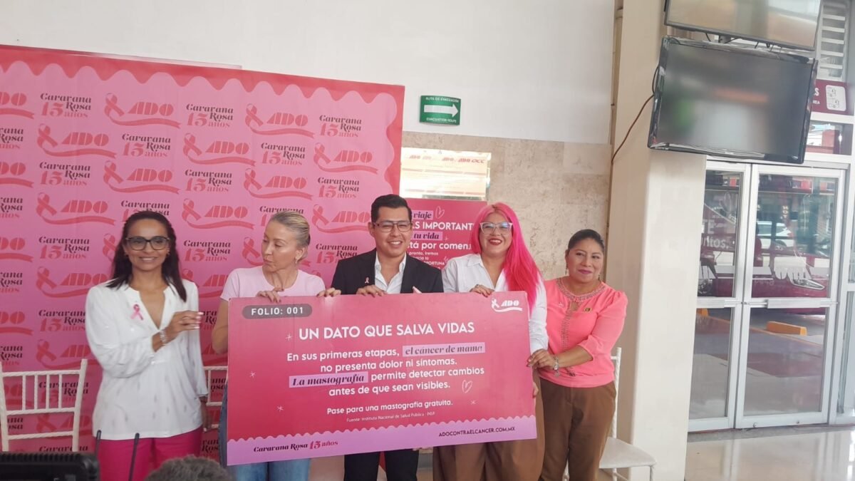 ¡Gratis y sin boleto!: Caravana Rosa regala 600 mastografías en Chiapas