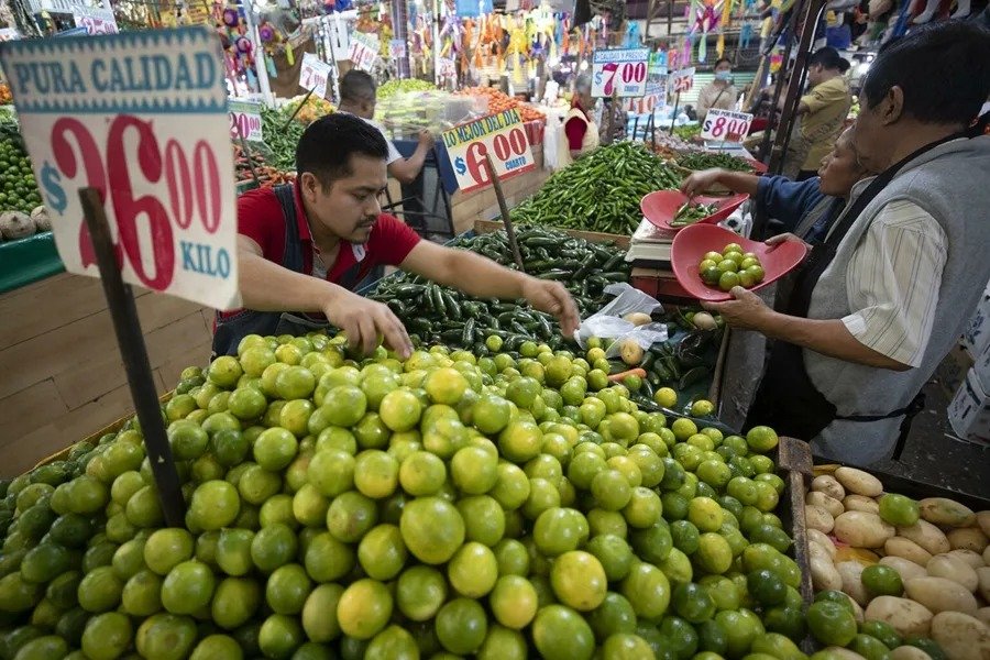 Inflación en México sube a 3.45% en septiembre impulsada por alimentos