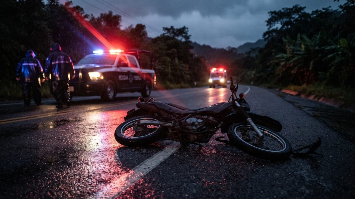 Joven motociclista resulta lesionado tras ser embestido en Chiapa de Corzo