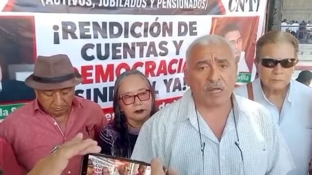 Jubilados de la Sección 40 del SNTE exigen auditoría y democracia sindical en Tuxtla