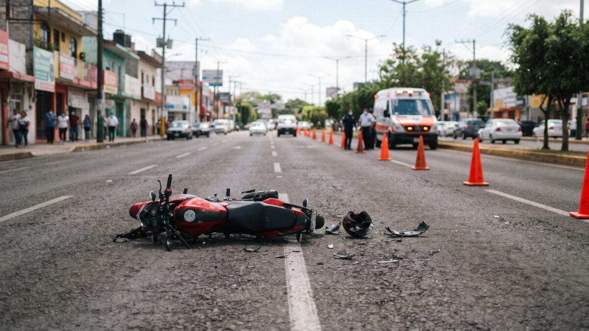La embiste en el paso peatonal y quiso pelarse: lo agarran herido en Comitán