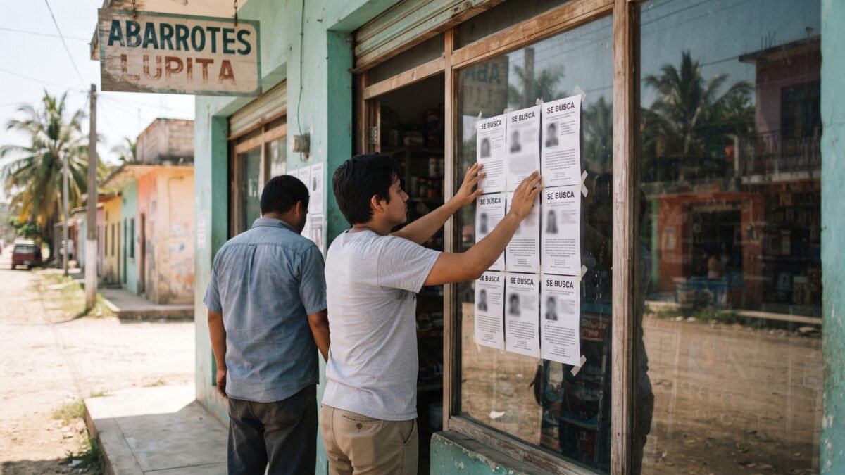 Llevan fichas de personas desaparecidas a comunidades y comercios de Mazatán