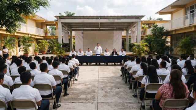 Llevan Jornada de Paz al Cobach 35 de Tuxtla Gutiérrez para prevenir adicciones y violencia