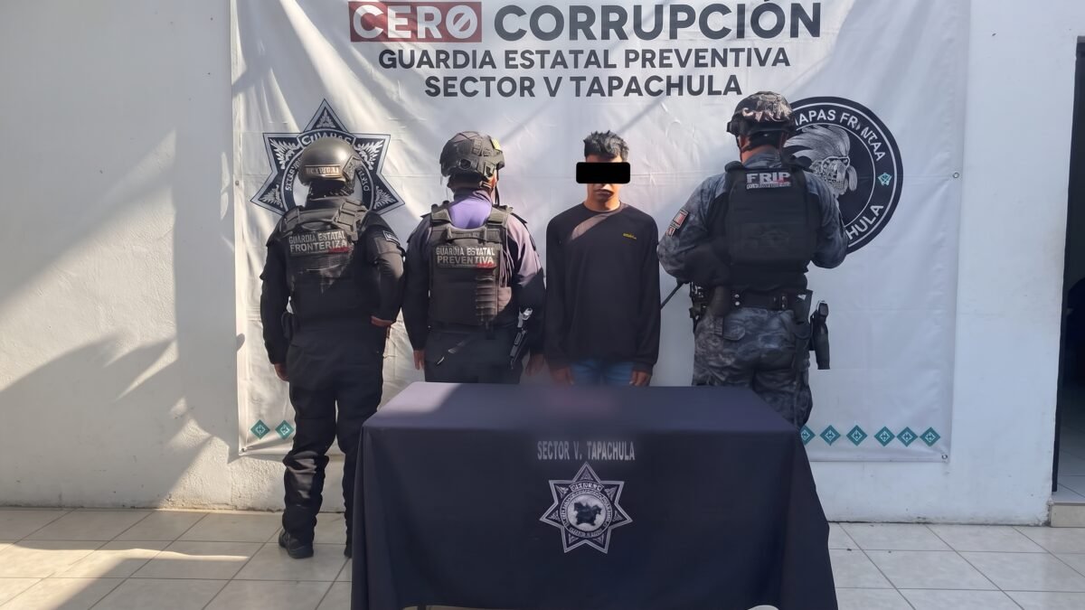 Lo agarran con 12 bolsitas de cristal en la Tapachula-Huixtla y suelta que es del cartel