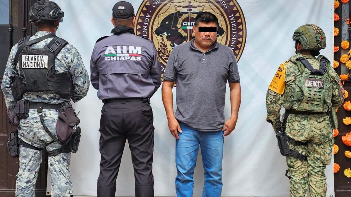 Lo alcanzaron cinco meses después: cae Jeremías N. por violencia familiar en Chiapilla
