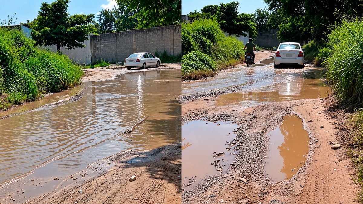Lodo y baches los frenan: estudiantes se juegan el paso en camino de Tonalá