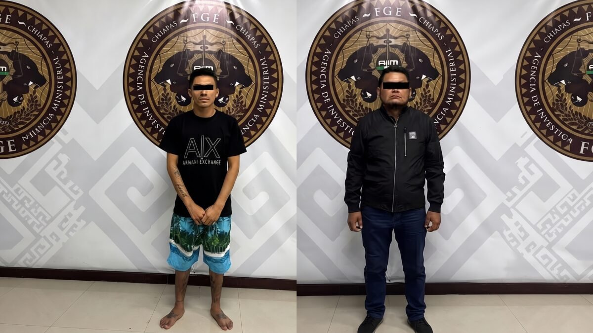 Los agarran con polvitos en la Estrella del Oriente: vinculan a Joaquín N. y Erick N. en Tuxtla