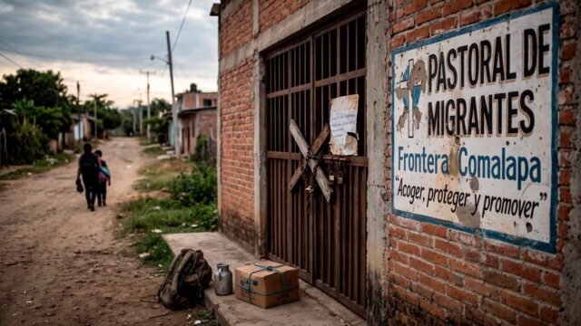 Los que acogían ahora huyen: violencia vacía la casa migrante de Frontera Comalapa