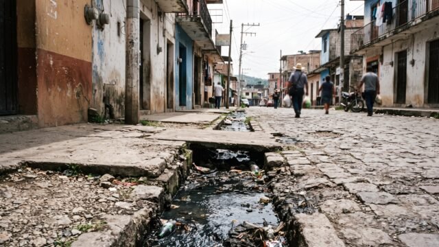 Migrantes se refugian en el drenaje de Tapachula entre humedad y aguas residuales