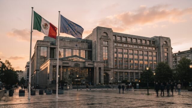 Moctezuma entrega cartas en Bruselas: promete acercar a México y Europa por más comercio