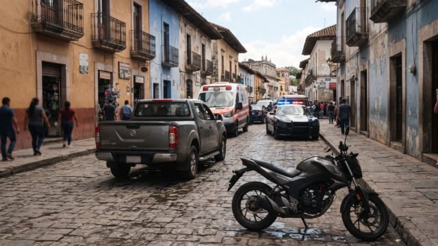 Motociclista resulta lesionado tras choque con camioneta en Comitán de Domínguez