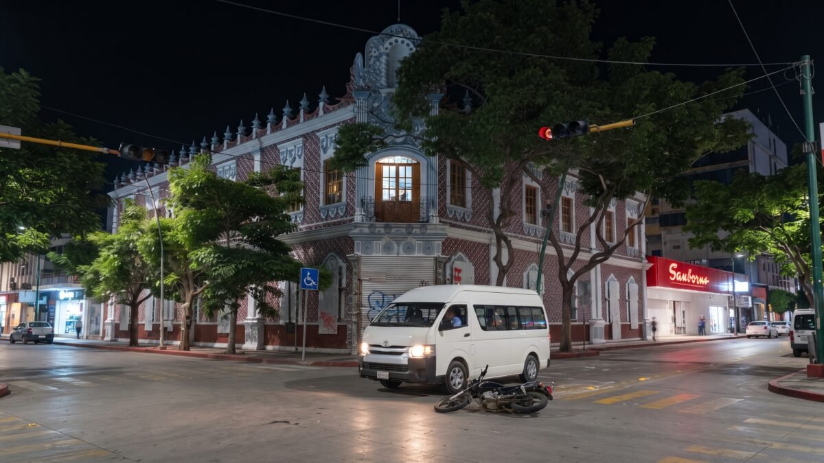 Motociclista resulta lesionado tras hacer corte de circulación a combi en Tuxtla Gutiérrez