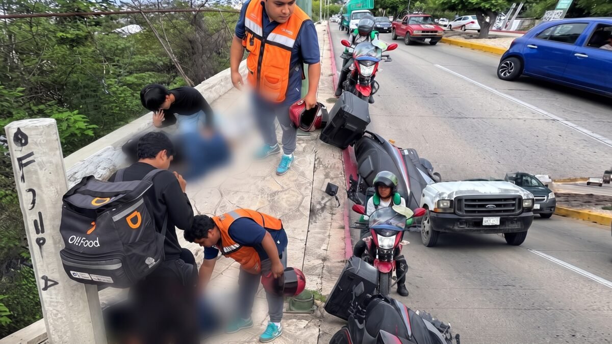 Motociclista resulta lesionado tras ser embestido y abandonado en Libramiento Sur de Tuxtla