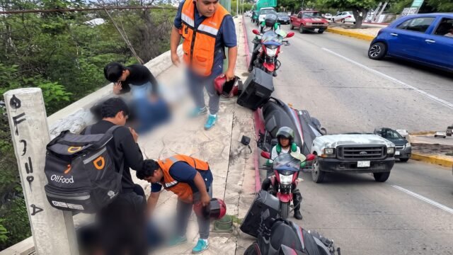 Motociclista resulta lesionado tras ser embestido y abandonado en Libramiento Sur de Tuxtla