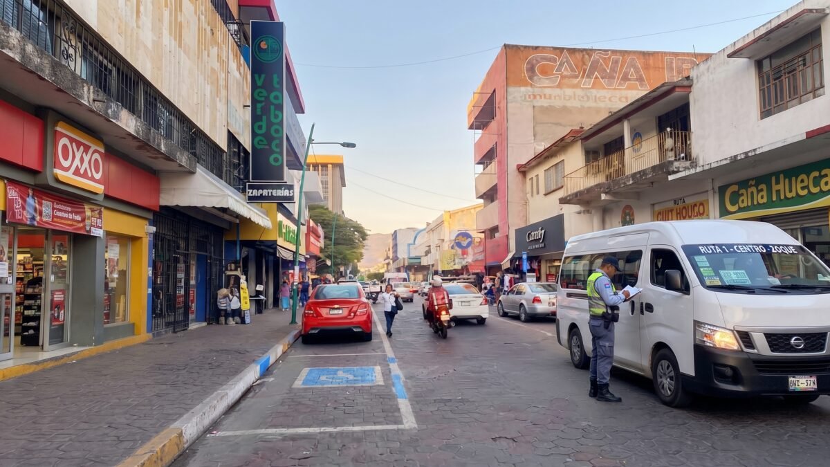 Multan a colectivo por exceso de pasaje en bulevar Ejército Mexicano en Tuxtla