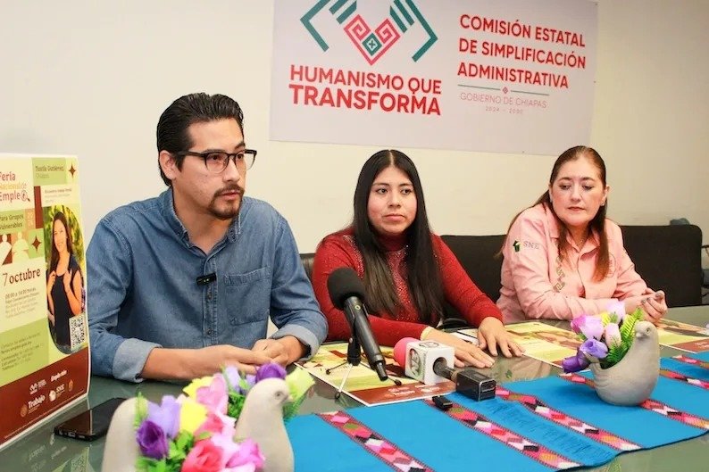 Ofertarán 300 vacantes en Feria de Empleo para grupos vulnerables en Tuxtla
