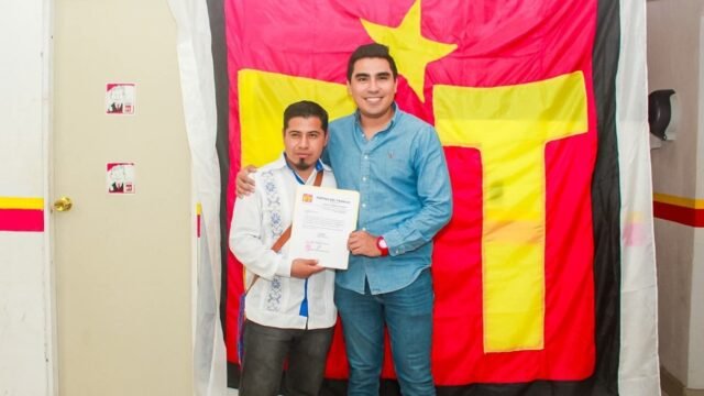 Pedro Aguilar López asume coordinación de afiliación del PT en San Juan Cancuc