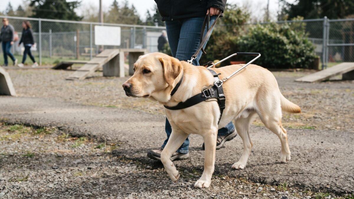 Piloto Santiago Tovar visita escuela de perros guía en jornada de inclusión