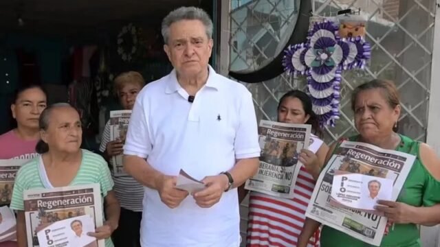 Pío López Obrador recorre colonias de Tuxtla para coordinar comités del Distrito 9