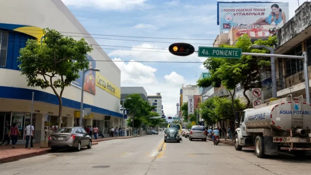 Pipa choca contra automóvil particular en el cerro del Jolote en Tuxtla Gutiérrez