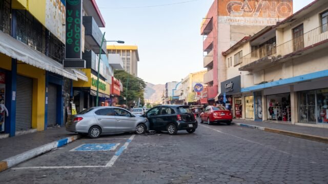 Por meterse a la brava: choca en la incorporación del Libramiento Norte y la Calle Central en Tuxtla