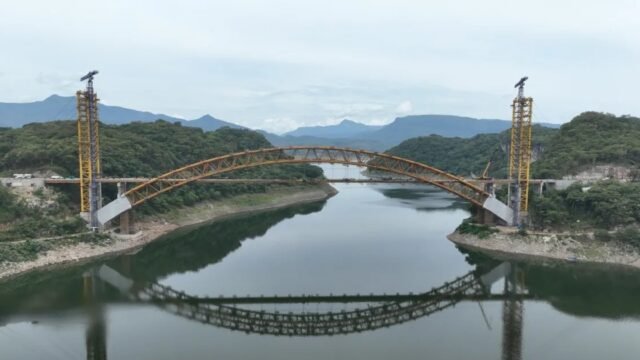 Puente Rizo de Oro quedará concluido a finales de octubre en la presa La Angostura