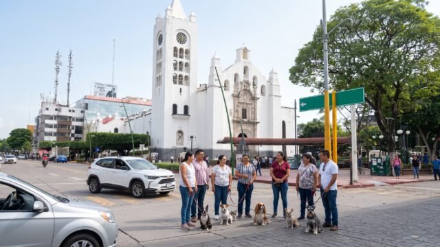 Realizan bendición de mascotas en parroquia de San Francisco en Tuxtla Gutiérrez