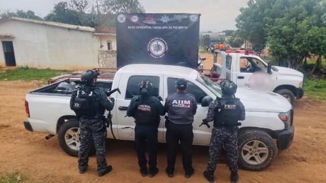 Recuperan camioneta con reporte de robo en la colonia El Brasilito en Cintalapa