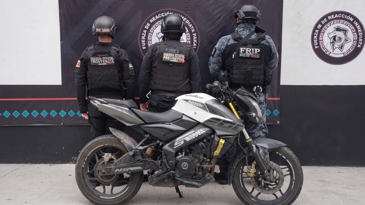 Recuperan en Tapachula motocicleta con reporte de robo en Guatemala
