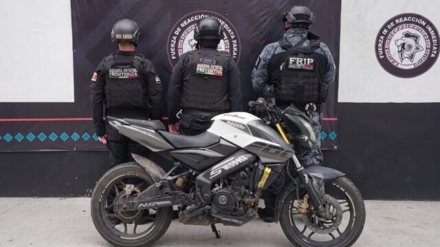 Recuperan en Tapachula motocicleta con reporte de robo en Guatemala