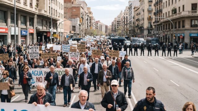 Reportan 39 detenidos y 28 policías lesionados tras marcha por agua en Guadalajara