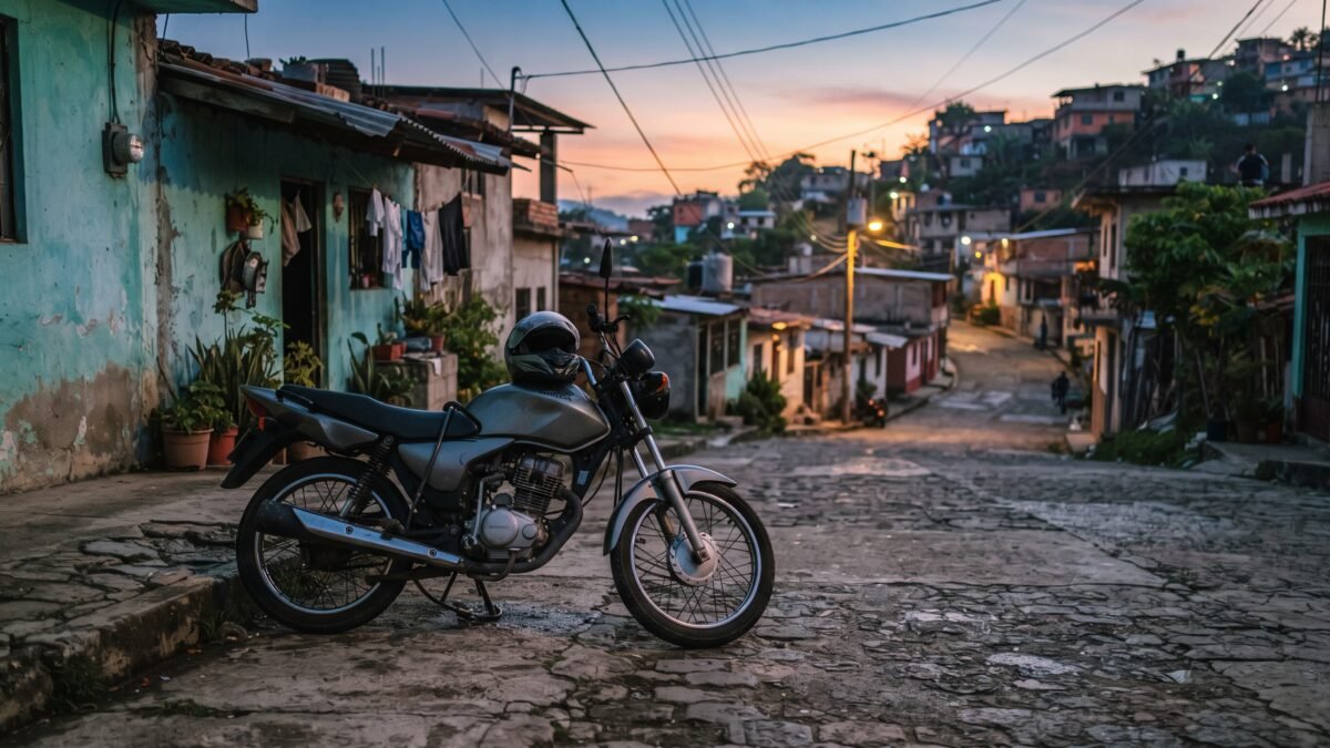 Reportan robo de motocicleta durante la madrugada en Berriozábal