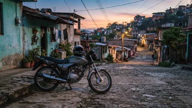 Reportan robo de motocicleta durante la madrugada en Berriozábal