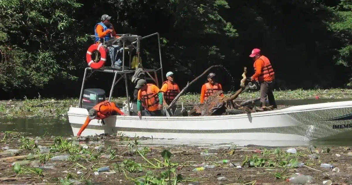 Retiran más de 2 mil 393 toneladas de residuos del Cañón del Sumidero en Chiapas