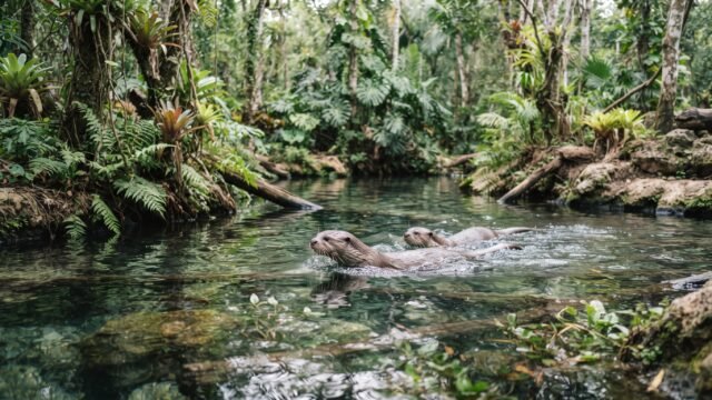Sanean estanque de nutrias del zoológico de Tuxtla tras muerte de dos ejemplares