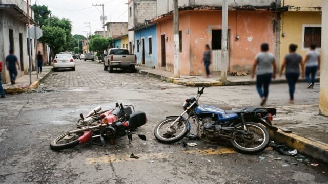Se les cruzó otra moto: dos mujeres terminan en el hospital tras choque en Cintalapa