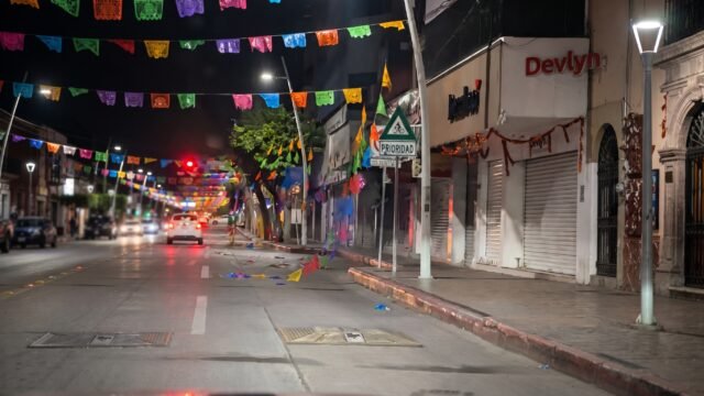 ¡Se llevó la fiesta por delante!: tráiler arrasa con los adornos de la Avenida Central en Tuxtla
